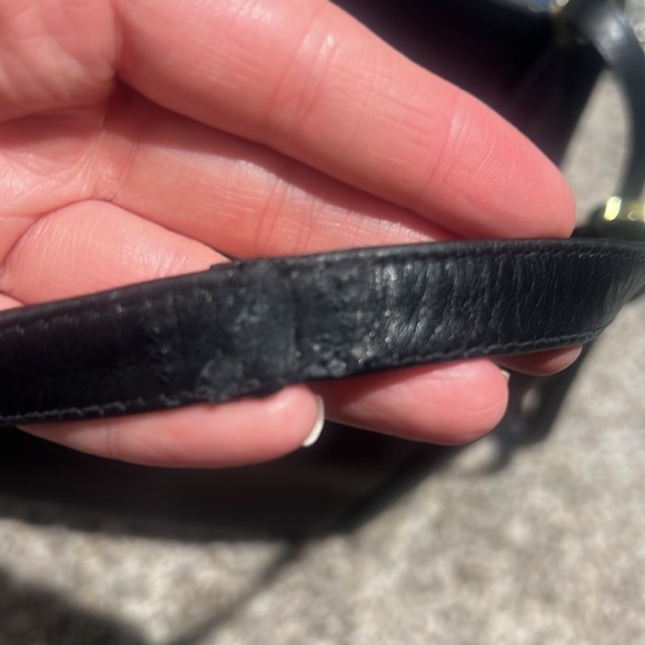 Henri Bendel Luxurious Black Leather Shoulder Bag Vintage Rare Collector’s Item - Picture 9 of 17